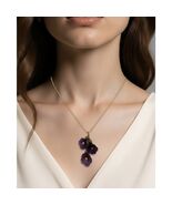 Michael Michaud Petunia 16" Adj. 3-Flower Pendant - $98.01