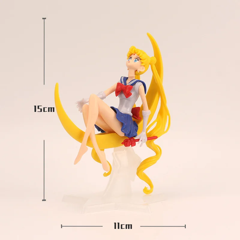 Anime Sailor Moon PVC Doll Girl Toy Cake Decoration Action Model Car Orn... - £7.69 GBP+