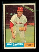 Vintage 1961 TOPPS Baseball Card #341 JIM OWENS Philadelphia Phillies - £6.48 GBP