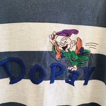 Vtg 90s Disney Store Dopey Striped Embroidered XL Made In USA Distressin... - $64.08