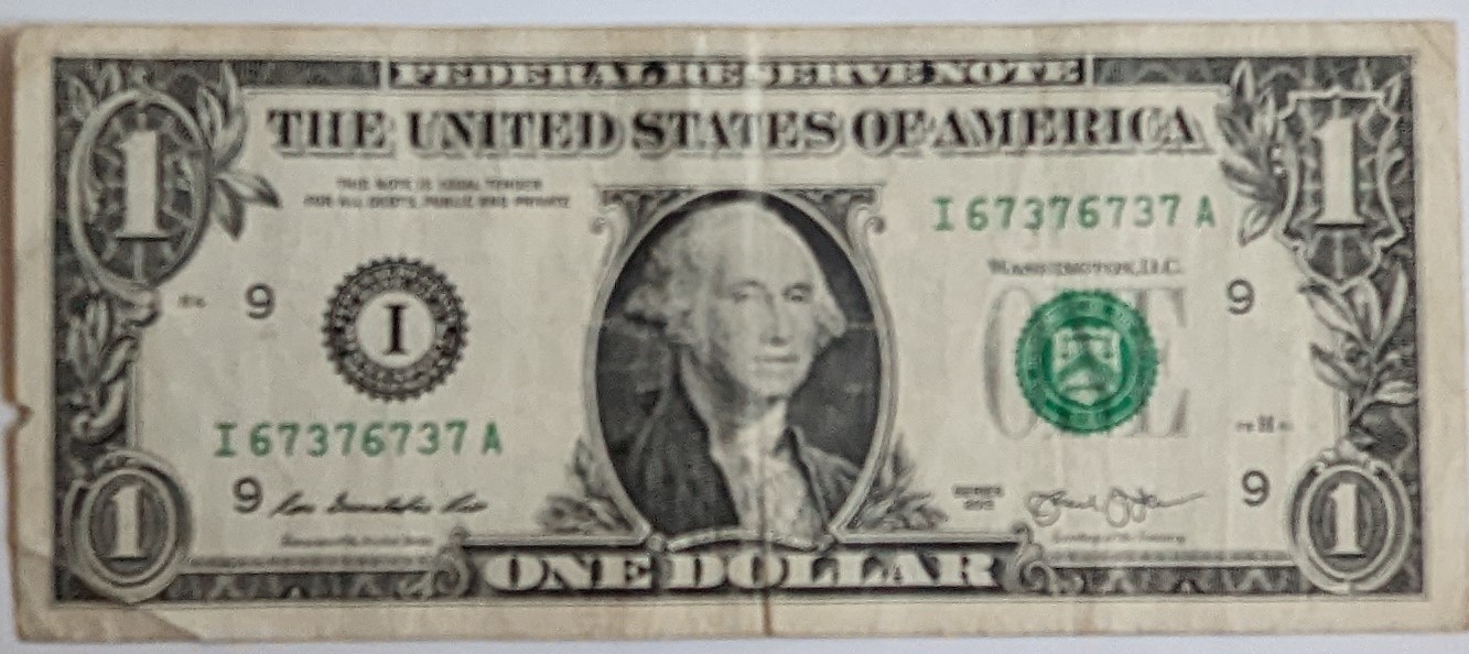 Primary image for US$1 Fancy Serial Banknote 2013 Repeater 67376737