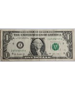 US$1 Fancy Serial Banknote 2013 Repeater 67376737 - $10.95