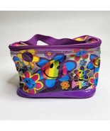 Lisa Frank Smiley Face Flowers Hippie Makeup Case Bag - $69.25