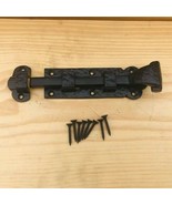 IRON FLAT SLIDING LOCK CABINET DOOR CUPBOARD BOLT SLIDE LATCH BARN BLACK... - $280.86 MXN