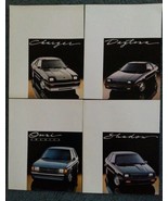1987 Dodge 4 Brochure Lot Charger, Daytona, Omni, Shadow - £26.07 GBP