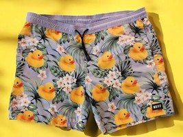 Neff Men’s Large Swim Trunks Rubber Duck Purple Sleepwear or Great BF Gift - $27.29