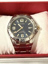 Pulsar PXH707 Men's Blue Dial Two Tone Stainless Steel Quartz Dress Watch - $50.00