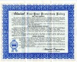 Admiral Electric Refrigerator Warranty Policy 1949 Five Year Protection ... - $14.83