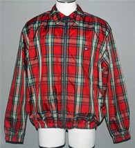 VTG Tommy Hilfiger Red Plaid Mesh Lined Lightweight Windbreaker Jacket M... - $39.99
