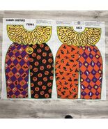 Halloween Clown Costume Fabric Panel Cut &amp; Sew Harlequin Jester Dress Up... - $226.85 MXN