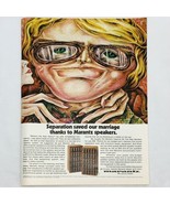 Vintage 1970&#39;s Marantz Psychedelic Art Print Ad Henry Caricature Cartoon... - $9.07 CAD