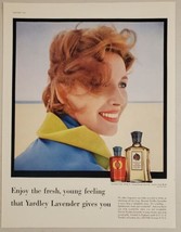 1955 Print Ad Yardley of London Lavender Bath Oil &amp; Essence Pretty Lady - £13.43 GBP