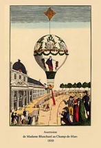 Ascension - Champ-de-Mars, 1810 French Illustration of Ballon Ascension - Art Pr - £17.25 GBP+