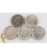 1915-1951 Grande-Bretagne Florin, 2 Shillings Lot ( Xf-Bu 5 Pièce) 1918 ... - $4,082.24 MXN