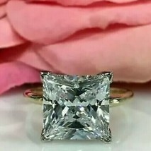 3.82CT Princesa Imitación Diamante 14K Oro Blanco Chapado Anillo de Compromiso - £59.36 GBP
