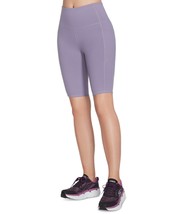 Skechers Womens Goflex Side Pocket Bike Shorts,Cadet/Purple,Large - £35.77 GBP