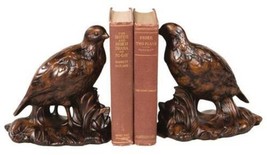 Bookends Bookend TRADITIONAL Lodge Quail Birds Lifesize Large Resin - £206.99 GBP