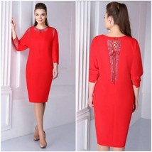 Red Fashion Dress Plus Size - £127.89 GBP