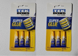 Tekbond Colorless Fast Dry Super Glue (2-Pack, 6-Tubes) - NEW - £7.16 GBP