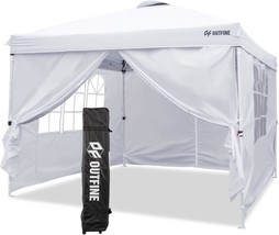 Outfine Canopy 10&#39;X10&#39; Pop Up Commercial Instant Gazebo Tent,, White, 10... - £136.11 GBP