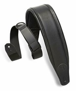 Levy&#39;s - MRHGP-BLK - Leathers Right Height Guitar Strap 3.5&quot; Width - Black - £55.03 GBP
