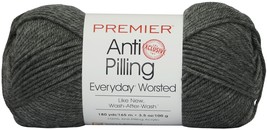 Premier Yarns Anti-Pilling Everyday Worsted Solid Yarn-Charcoal - $13.40