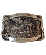NOS Vintage 1983 North Dakota God&#39;s Country Bergamot Brass Works Belt Bu... - £20.14 GBP