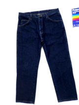 Wrangler Men&#39;s Jeans 36x30 Regular Fit Dark Blue Straight Leg - $33.66