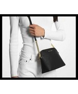 NWT Michael Kors Black Jet Set Travel Medium Crossbody Dome Bag Purse - $1,678.74 MXN