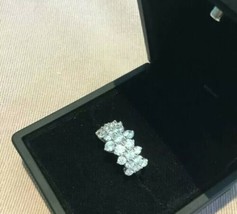 1.0 Carat Diamond Brilliant Round Cut Cluster Ring Platinum Finish Size N - £43.14 GBP