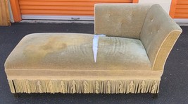 Beautiful Antique Fainting Chaise Couch – UNIQUE PIECE – LONG FRINGE – N... - $395.99