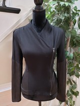 Jessica Simpson Womens Black Long Sleeve Wrap Cliffside Zip Jacket Size ... - $26.73