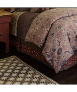 New Upstairs Dransfield &amp; Ross Antalya Embroidered King Bedskirt Brown $... - $121.84 CAD