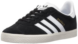 adidas Unisex Kids Originals Junior Gazelle Sneakers Black/White/Gold Si... - €38,83 EUR