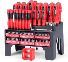 101-Piece Magnetic Screwdriver Set with Plastic Racking - £43.60 GBP