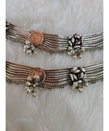 Mujer Antiguo Raro Plata Tobillera Tradicional Novia Ropa Moneda Diseños... - €487,33 EUR