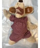 Vintage Ganz Bros Wrinkles Hand Puppet Dog Plush Dress Brown Dog Hound 1981 - $454.01 MXN