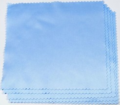 5PCs Microfiber Blue Cleaning Cloth Wipes for Eyeglass Sunglasses Phone ... - £4.24 GBP