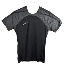 Womens Athletic Shirt for Training Gym Working Out Nike Black Gray Size ... - £19.24 GBP