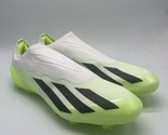 Adidas X Crazyfast.1 Laceless FG White/Green Cleats GY7378 Men&#39;s Size 13 - $139.95