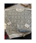 Arrow sport Mens Sweater Size 2X Light Gray And Sage Green - $54.00