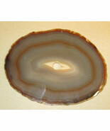 Approx; 146g Natural Polished Slab Agate Slice Crystal Geode Gemstone - $15.98 CAD