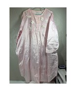Ashley Taylor II Womens Pink Vintage Look Nightgown Long Sleeve Bows 60s... - €17,08 EUR