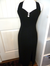 Rampage Evening Gown Long straight with slit polyester crepe - $19.89