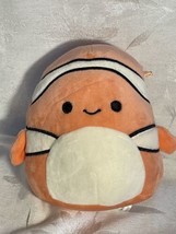 Squishmallow Rare 6&quot;  Ricky Clown Fish Orange and White - £13.28 GBP