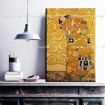 Hand Painted Canvas Painting Gustav Klimt reproductions Tree of Life Quardro Mod - $401.60+