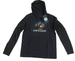Ladies Life is Good Crusher Tee Hoodie Rainbow Trees River Small Womens ... - $29.69