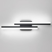 24In Dimmable Modern Led Vanity Light Fixtures For Bathroom Black Vanity Light B - £93.63 GBP