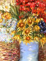 Vase of flowers,impressionistic soft pastel painting on pastelmat,gift f... - £51.83 GBP