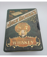 Vintage Jack Daniels Old No. 7 Tennessee Whiskey Poker Set Cards Chips Tin - $28.04